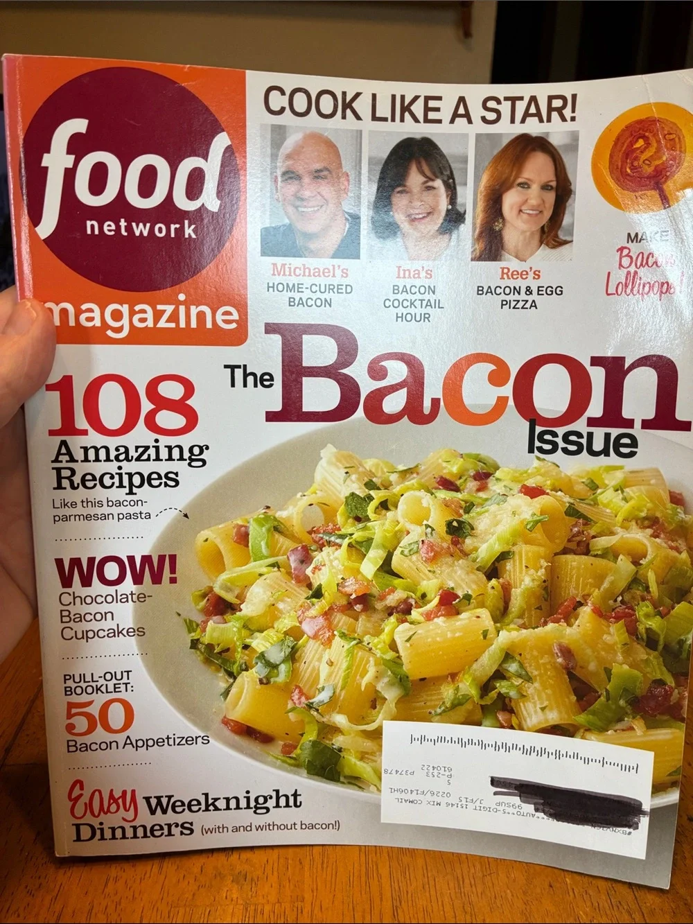 Food Network Magazine lot of 4 - Grilling, baking, bacon, good for you dinners